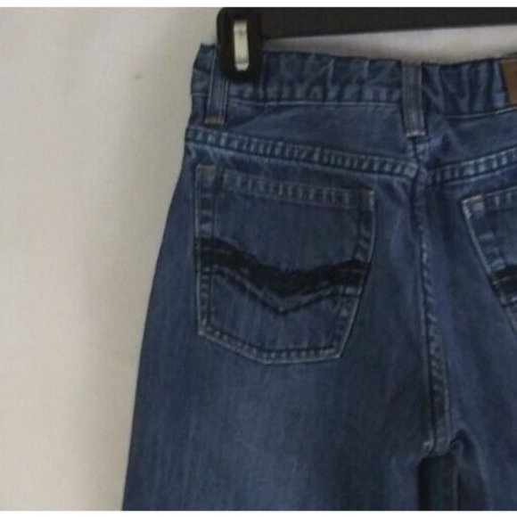 Urban Up Pipeline Distressed Embroidered Bootcut Jeans Boy's Size 14 - Picture 3 of 10